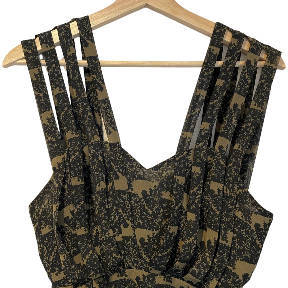Black and Green Mini Cocktail Dress Size XS - Picture 1 of 6